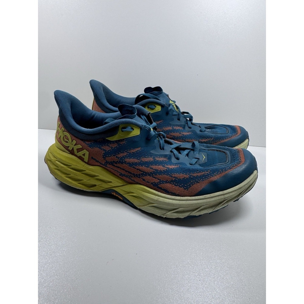 Hoka Speedgoat 5 Men's 12 12D Blue Coral/ Evening Primrose Trail Shoes 1123157